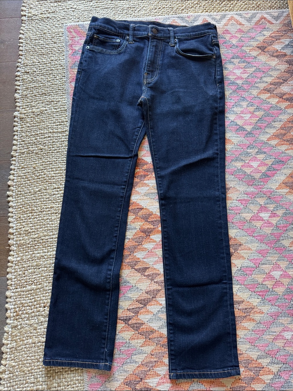 Lucky Brand Men's Straight Jeans — Indigo Blue Denim